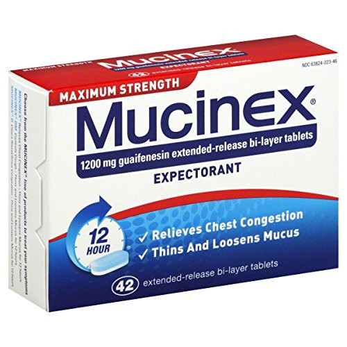 MUCINEX MAX STRENGTH TABLET 42CT